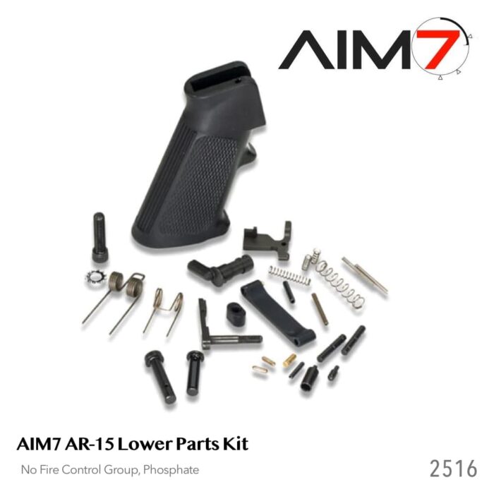 AIM7 AR15 Lower Parts Kit—No Fire Control Group, Phosphate