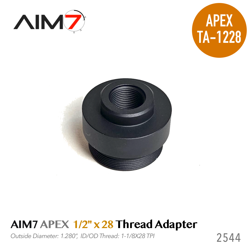 thumbnail image 2 of 9/16-24 RH Male To 1/2-28 Female Thread Adapter ***USA Made 2 of 12