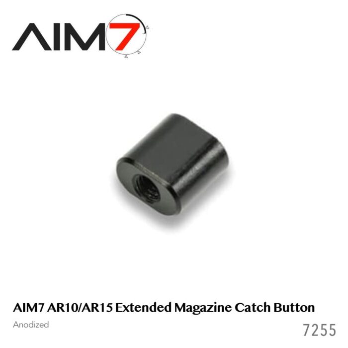 AIM7 AR10/AR15 Extended Magazine Catch Button—Anodized