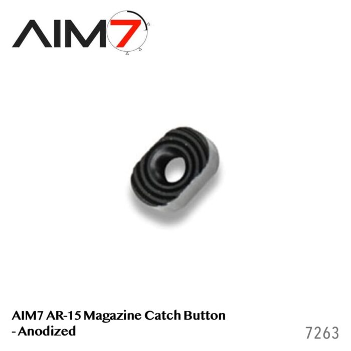 AIM7 AR15 Magazine Catch Button—Anodized