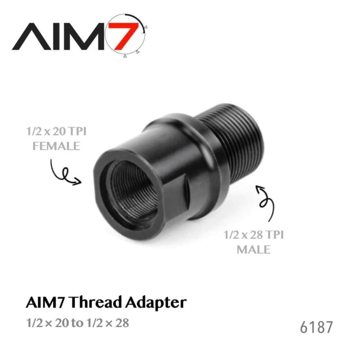 AIM7 Thread Adapter - 1/2x20 to 1/2x28 - 6187