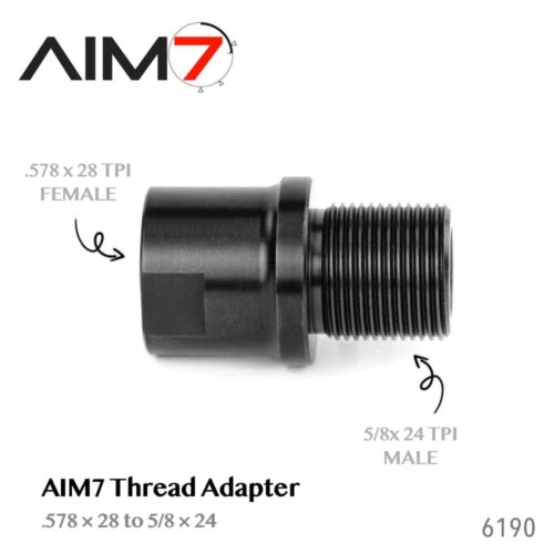 AIM7 Thread Adapter – .578×28 to 5/8×24 -6190