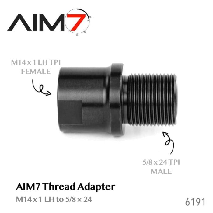 AIM7 Thread Adapter - M14x1 LH to 5/8x24 - 6191