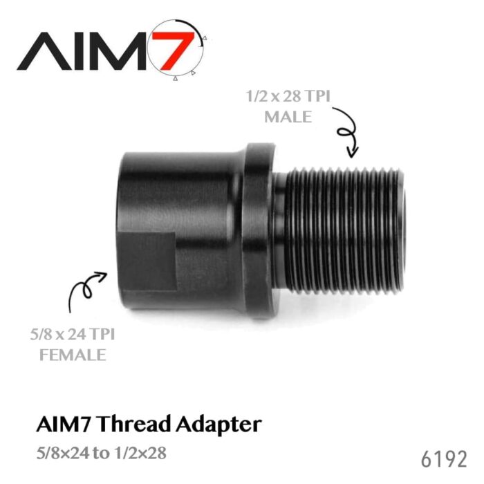 AIM7 Thread Adapter – 5/8×24 to 1/2×28 – 6192