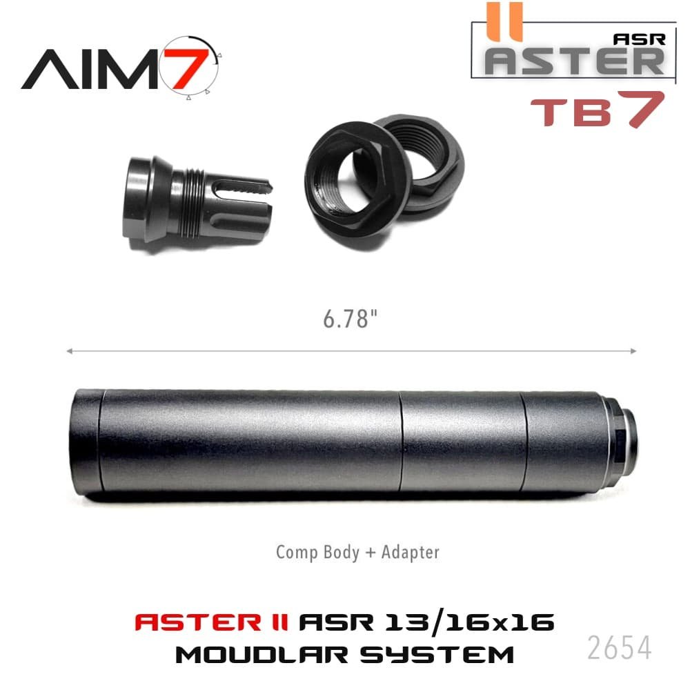 thumbnail image 2 of AIM7 Precision ARCHER TB Modular Muzzle Brake Comp For Remington 700 – 223/9mm/300BLK 2 of 3
