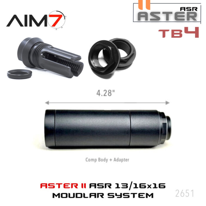 AIM7 ASTER Modular Comp Body + Breek Arms 3FO Flash Hider V2 TB-4