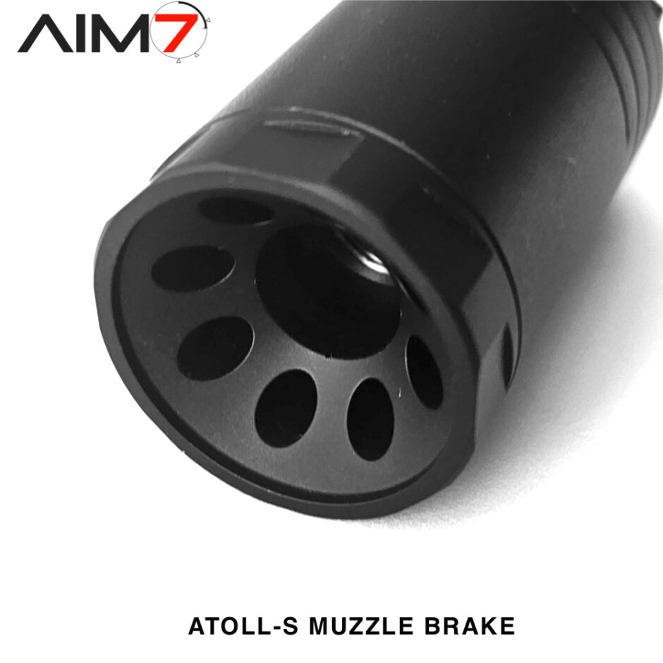 AIM7 ATOLL-S 50/50 Muzzle Brake 5/8X24 (308/30CAL) - AIM7 Tactical