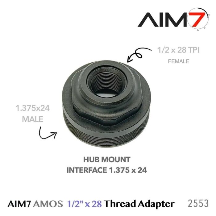 Aim7 Matra RedLine with Bravo-Cone & Amos 1/2x28 & 5/8x24 tpi - Image 5