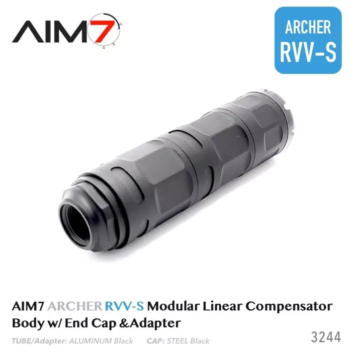 AIM7 ARCHER RVV-S Modular Linear Comp Multi 223, 30CAL, 9mm Black Aluminum Black (Copy) - Image 3