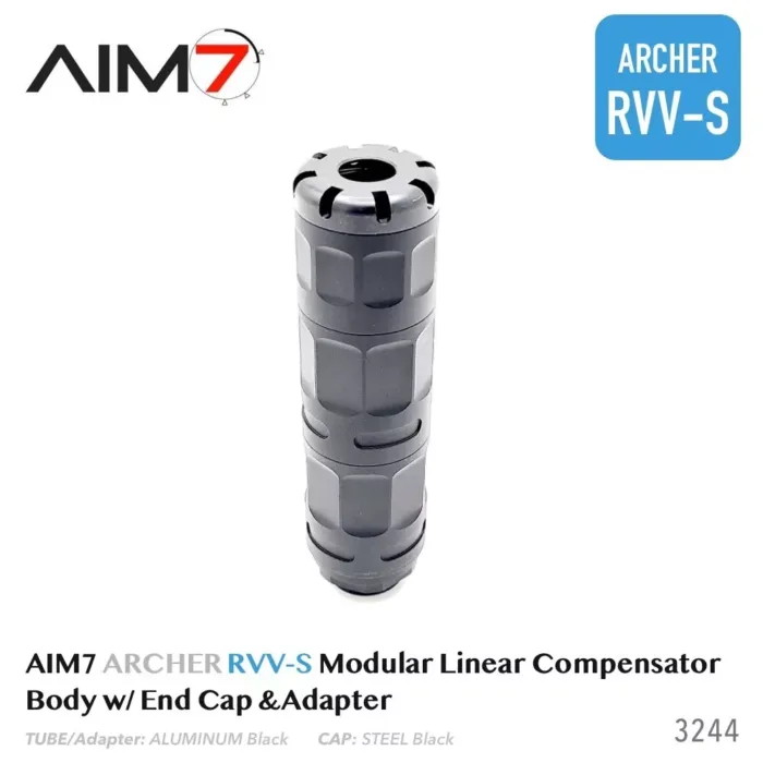 AIM7 ARCHER RVV-S Modular Linear Comp Multi 223, 30CAL, 9mm Black Aluminum Black (Copy) - Image 5