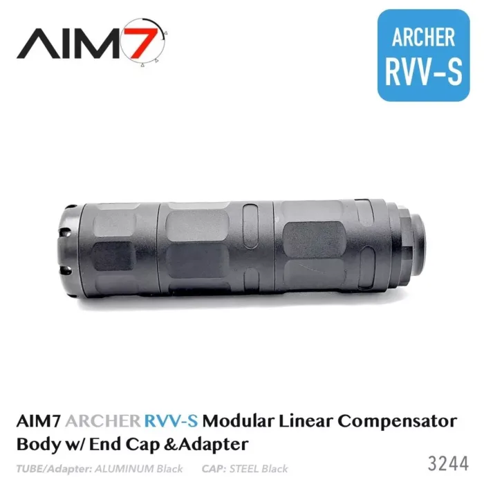 AIM7 ARCHER RVV-S Modular Linear Comp Multi 223, 30CAL, 9mm Black Aluminum Black (Copy) - Image 9