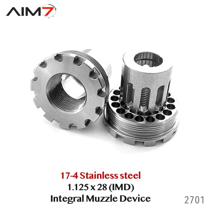 AIM7 Integral Brake Direct Thread Mount 1/2 x28" .223/556/9mm/22LR - Image 2