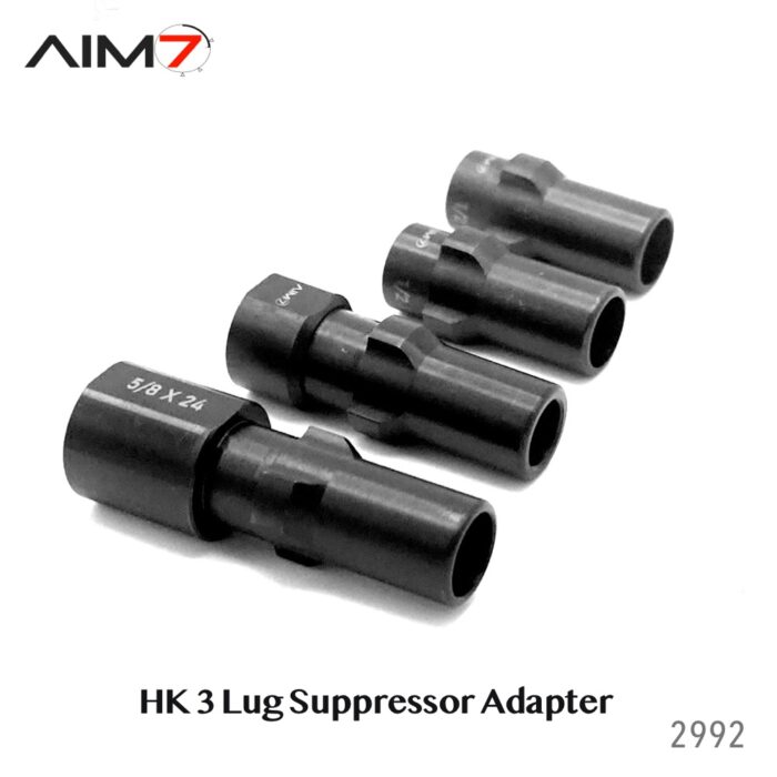Aim7 HK 3 Lug Suppressor Adapter Steel Black - Image 7
