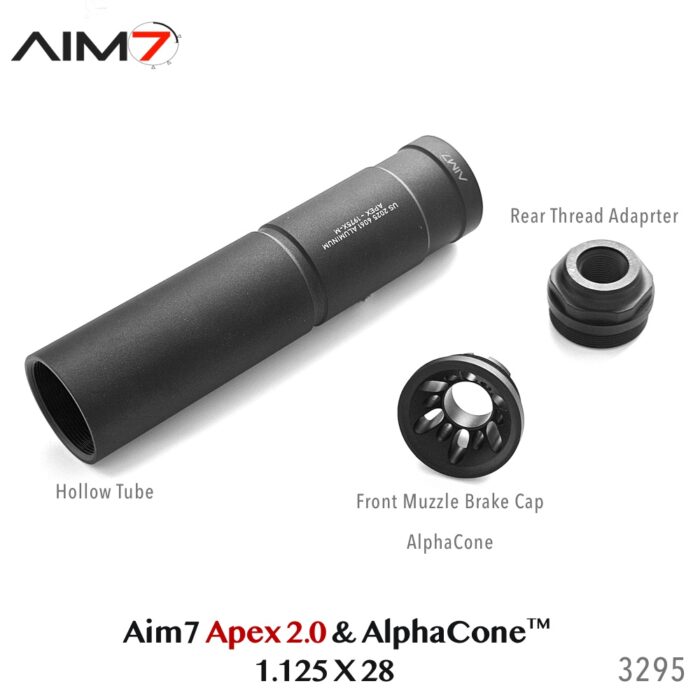 AIM7 APEX 2.0 Knurled Modular Comp With AlphaCone 556/308/9mm/45ACP/30CAL - Image 6