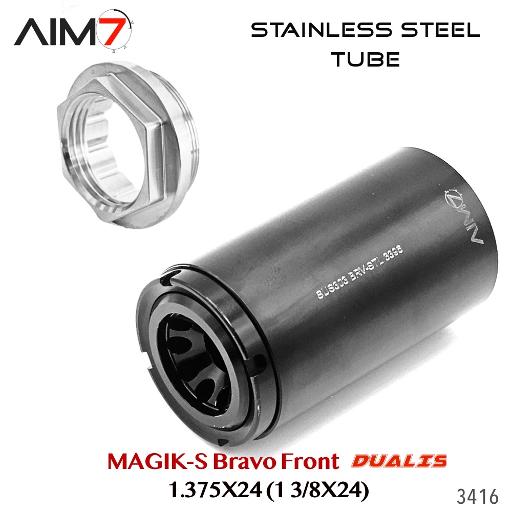 AIM7 MAGIK-S Stainless Steel & DUALIS+ Adapter Bravo Cap (1.375×24) - Image 3