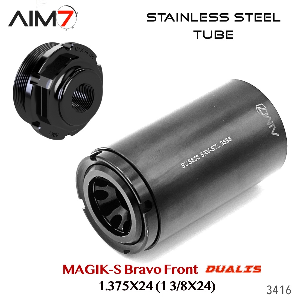 AIM7 MAGIK-S Stainless Steel & DUALIS+ Adapter Bravo Cap (1.375×24) - Image 5