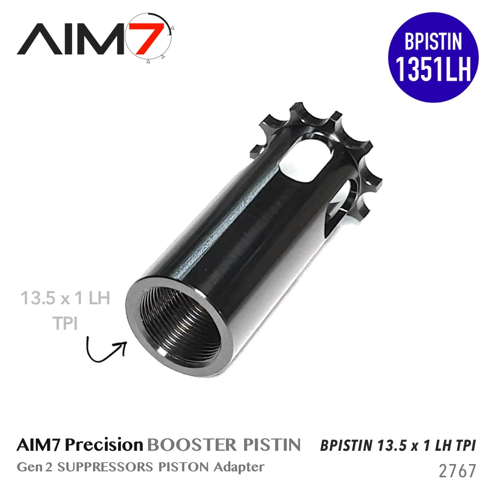 Aim7 Gen 2 Suppressor Piston (BPISTIN Standard 10-Notch) 17-4 Stainless Steel - Image 5